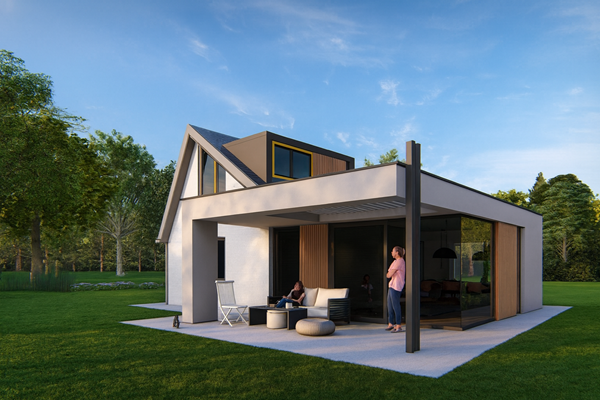 Modern Scandinavian Home at Dusk.png